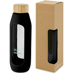 Tidan 600 ml borosilicate glass bottle with silicone grip 2