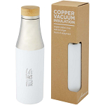 Hulan 540 ml copper vacuum insulated stainless steel bottle with bamboo lid 3