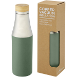 Hulan 540 ml copper vacuum insulated stainless steel bottle with bamboo lid 1