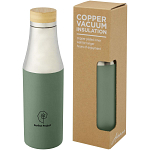 Hulan 540 ml copper vacuum insulated stainless steel bottle with bamboo lid 2