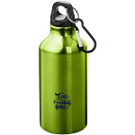 Oregon 400 ml RCS certified recycled aluminium water bottle with carabiner 2