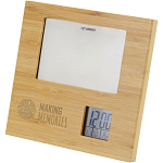 Sasa bamboo photo frame with thermometer 2