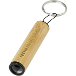 Cane bamboo key ring with light 2