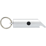 Flare RCS recycled aluminium IPX LED light and bottle opener with keychain 4