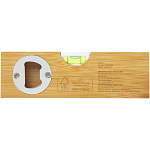 Flush bamboo spirit level with bottle opener 4