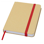 Reed A6 recycled hard cover notebook with plain pages 1