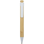 Rattan bamboo and recycled plastic ballpoint pen (black ink) 1