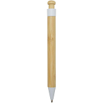 Rattan bamboo and recycled plastic ballpoint pen (black ink) 4