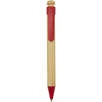 Rattan bamboo and recycled plastic ballpoint pen (black ink) 1