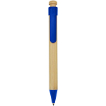 Rattan bamboo and recycled plastic ballpoint pen (black ink) 1