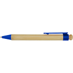 Rattan bamboo and recycled plastic ballpoint pen (black ink) 3