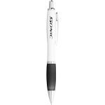 Nash ballpoint pen white barrel and coloured grip 3
