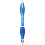 Nash ballpoint pen with coloured barrel and grip 1