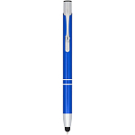 Moneta anodized aluminium click stylus ballpoint pen (blue ink) 3