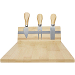 Mancheg bamboo magnetic cheese board and tools 4