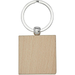 Gioia beech wood squared keychain 3