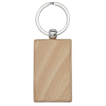 Gian beech wood rectangular keychain 3