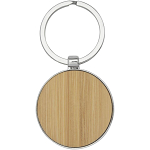 Nino bamboo round keychain 3