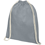 Oregon 100 g/m² cotton drawstring backpack 1
