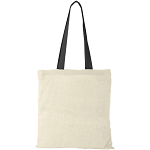 Nevada 100 g/m² cotton tote bag coloured handles 7L 4