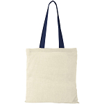 Nevada 100 g/m² cotton tote bag coloured handles 7L 4