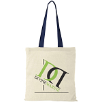 Nevada 100 g/m² cotton tote bag coloured handles 7L 3