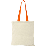 Nevada 100 g/m² cotton tote bag coloured handles 7L 3