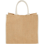 Harry coloured edge jute tote bag 25L 3