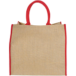 Harry coloured edge jute tote bag 25L 4