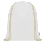 Orissa 100 g/m² organic cotton drawstring bag 5L 3