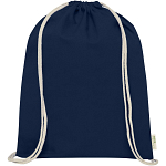 Orissa 100 g/m² organic cotton drawstring bag 5L 3