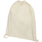 Oregon 140 g/m² cotton drawstring backpack 1