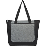 Reclaim GRS recycled two-tone zippered tote bag 15L 3