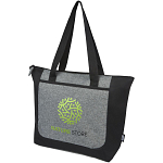 Reclaim GRS recycled two-tone zippered tote bag 15L 2