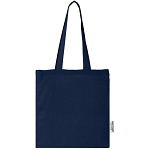 Madras 140 g/m2 GRS recycled cotton tote bag 7L 3