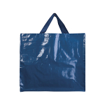 Laminated 120 g/m2 pp shopping bag with gusset and long ribbon handles 2