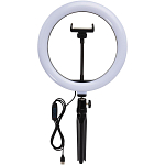 Studio ring light for selfies and vlogging with phone holder and tripod 3