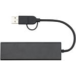 Rise RCS recycled aluminium USB 2.0 hub 3