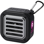 Solo 3W IPX5 RCS recycled plastic solar Bluetooth® speaker with carabiner  2