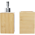 Hedon 3-piece bamboo bathroom set 4