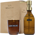 Wellmark Discovery 200 ml hand soap dispenser and 150 g scented candle set - bamboo fragrance 2