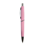 Abs plastic snap pen with coloured barrel and metal clip, jumbo refill 2