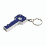 Plastic key-shaped key ring with light 1