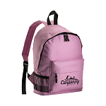 600d polyester 3-pocket backpack (one mesh side pocket). adjustable shoulder straps 3