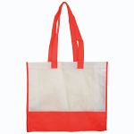 80 g/m2 non-woven fabric shopping bag with gusset and long handles 2