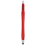 Plastic snap pen with touchscreen rubber tip 1