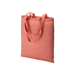 150 g/m2 recycled cotton shopping bag, melange effect, long handles 1