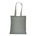 150 g/m2 recycled cotton shopping bag, melange effect, long handles 3