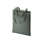 150 g/m2 recycled cotton shopping bag, melange effect, long handles 1