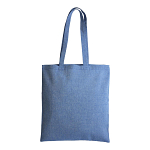 150 g/m2 recycled cotton shopping bag, melange effect, long handles 3